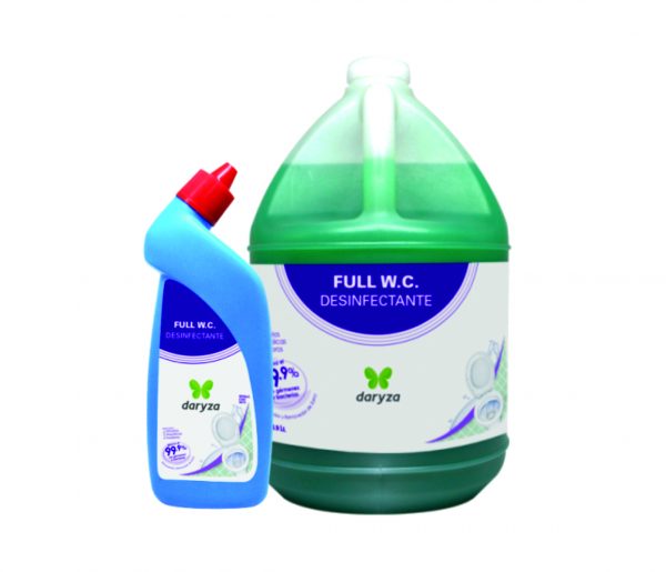 FULL W.C. DESINFECTANTE DE INODOROS X GALON Y FRASCO 500 ML DARYZA
