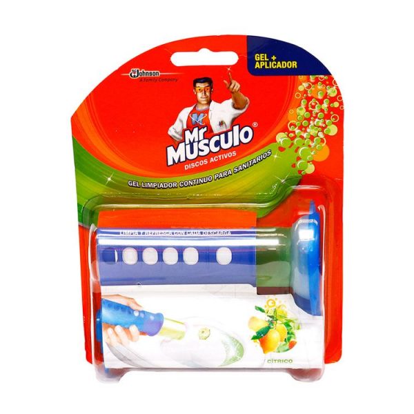 Mr. Musculo discos activos citrico pino + 1 respuesto x 46 gr.